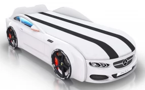 Кровать-машина Royal Berton Big белая