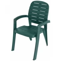 Кресло пластиковое Прованс арт.3728-МТ008 (темно-зеленое)